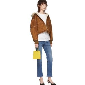 TOTEME MID BLUE STRAIGHT LEG DENIM JEANS